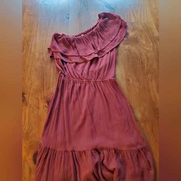 MOSSIMO Supply Co. one shoulder ruffled midi dress from Target size - small - Picture 1 of 2